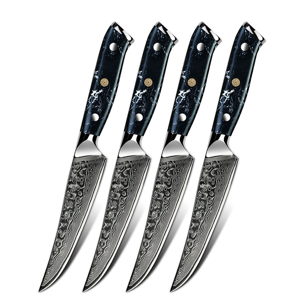 Asuka Steak Knife Set - Black – ryoriknives