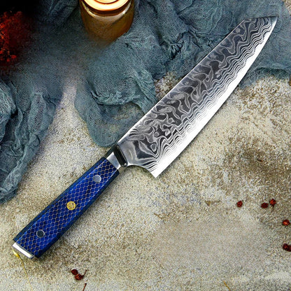 Sencho - Set of 2, Japanese Folded Damascus Steel Knives