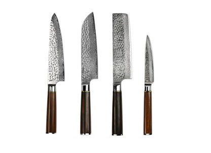 Kyoto - Set of 4 - Japanese Folded Damascus Steel Knives